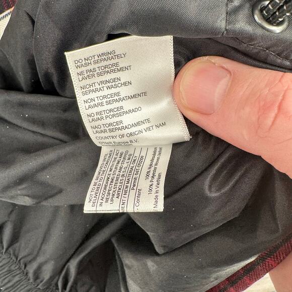 O'Neill Freedom Series 10kmm Plaid Snowboard Ski Jacket Mens Medium Red Black - Picture 16 of 16